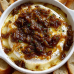 French Onion Soup Baked Brie