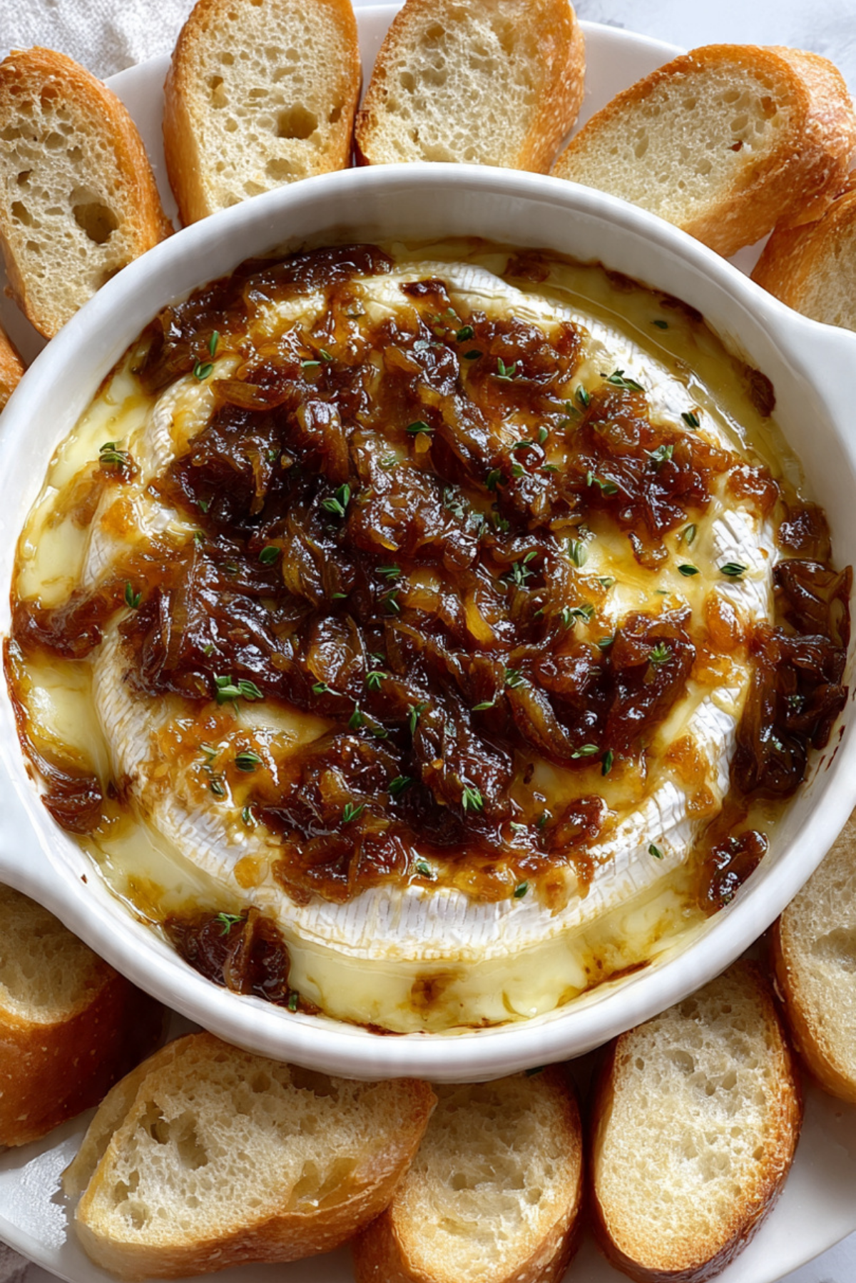 French Onion Soup Baked Brie