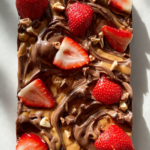 Strawberry Peanut Butter Chocolate Bark