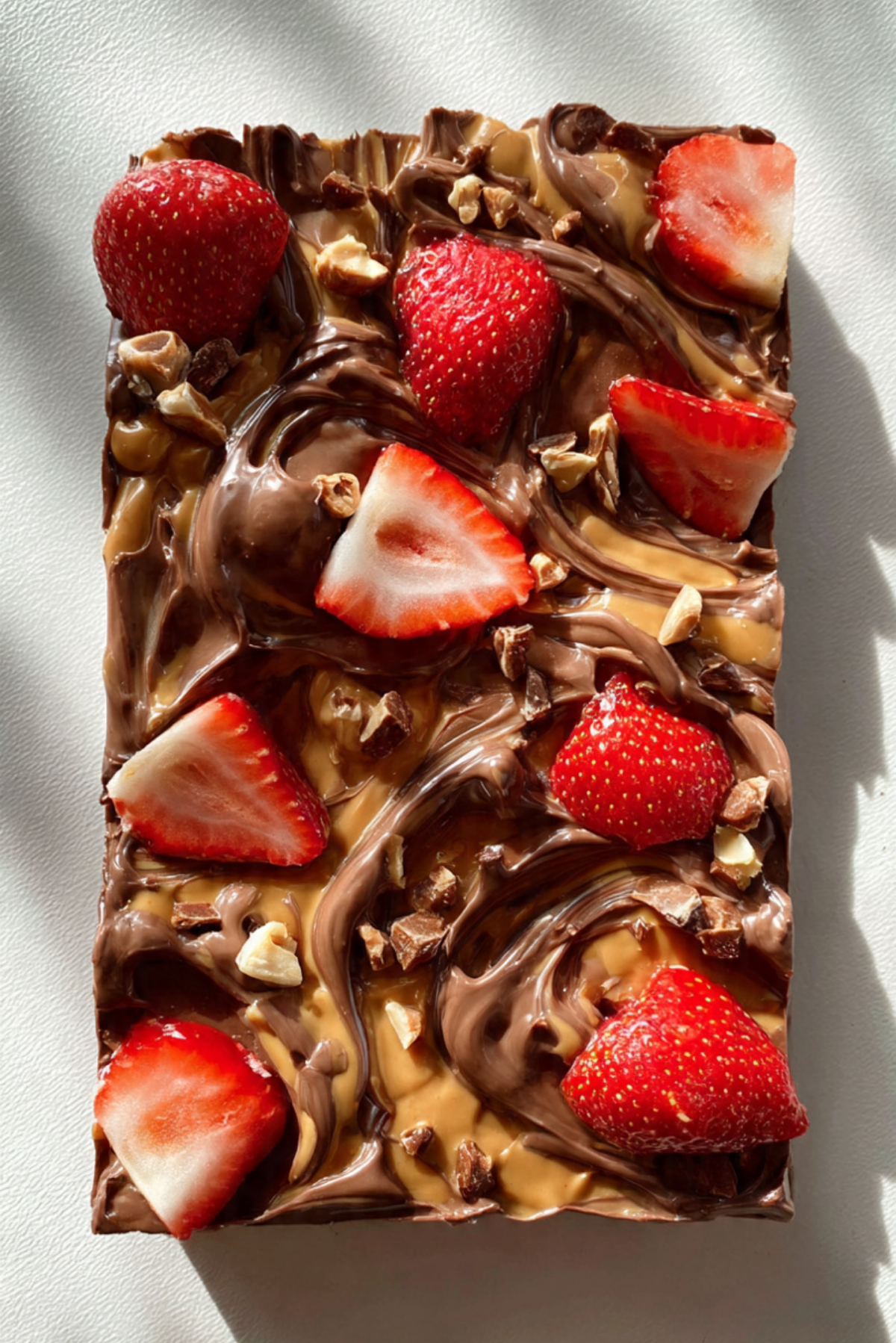 Strawberry Peanut Butter Chocolate Bark