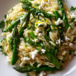 Orzo with Asparagus & Feta Recipe