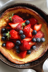 Berry Ricotta Puff Pancake