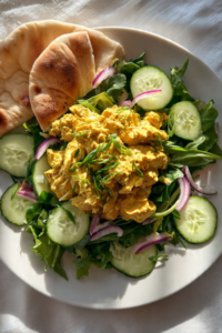 Coronation Chicken Salad & Baby Naan