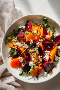 Persimmon beet salad