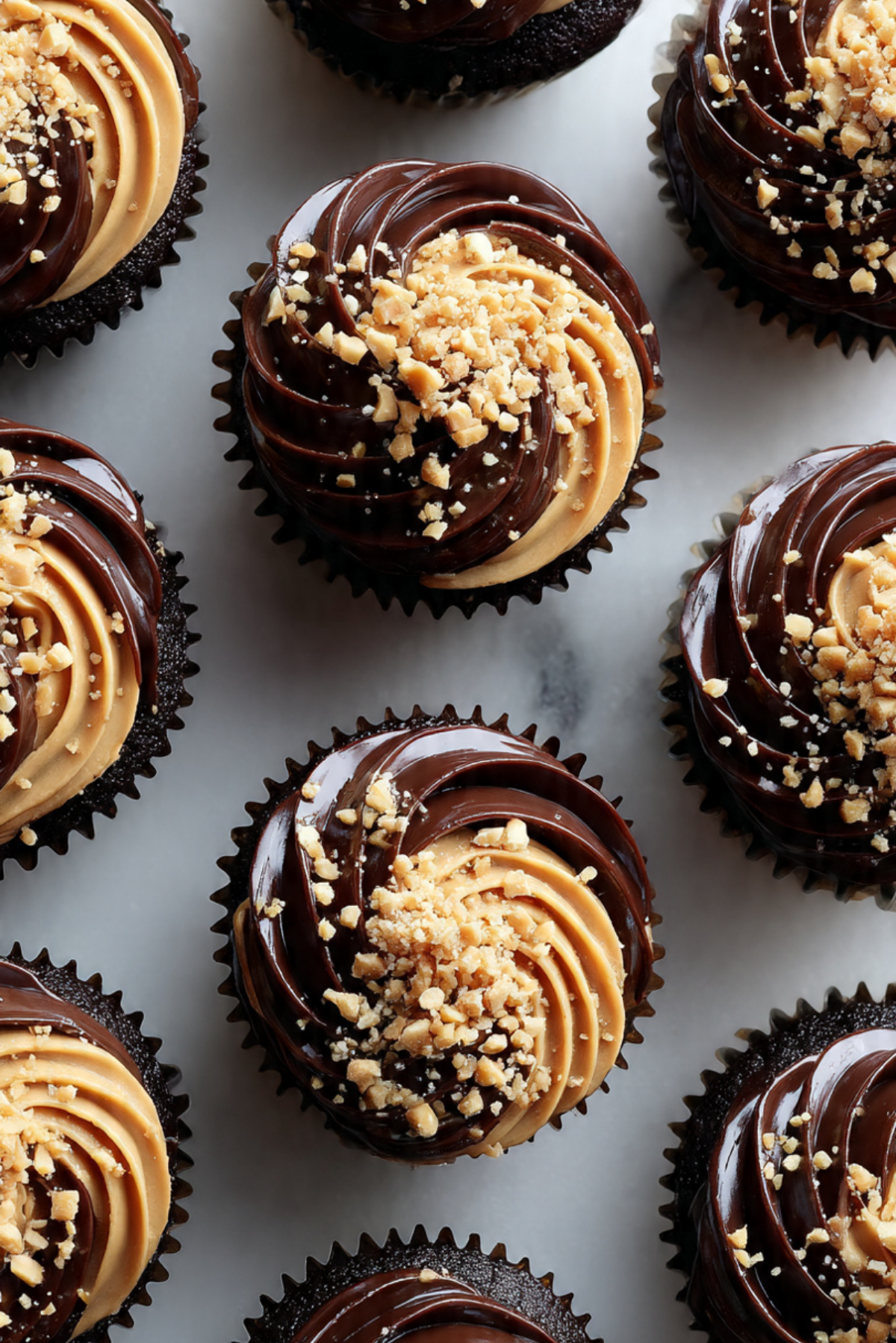 Peanut Butter Truffle Cupcakes