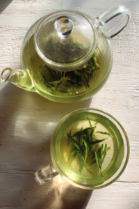 Brewed green tea