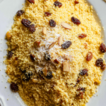 Sweet Couscous with milk & dates