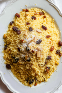Sweet Couscous with milk & dates