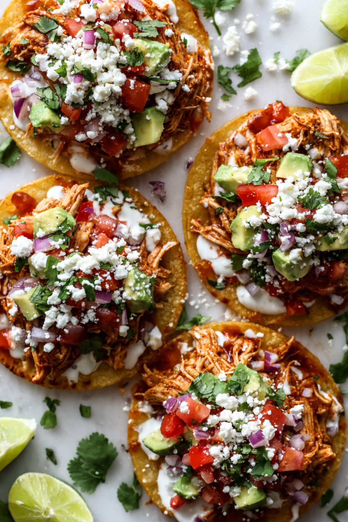 Chicken Tinga Tostadas
