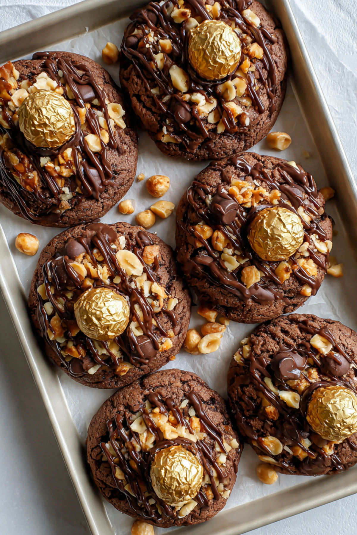 Ferrero Rocher Nutella Cookies