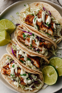 Coffee-Rubbed Fish Tacos