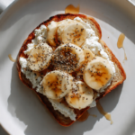 Cottage Cheese Banana Toast Recipe
