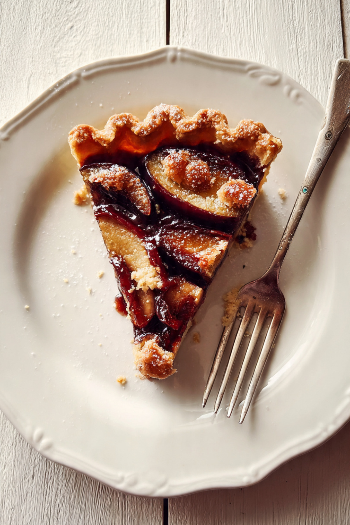 Heavenly Shortbread Plum Tart