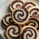 Black and white pinwheel cookies
