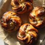 Brioches Roulées Crème Vanille & Pépites de Chocolat