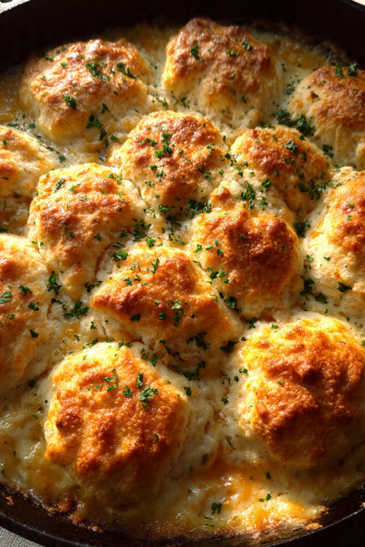 Cheddar Bay Biscuit Chicken Pot Pie