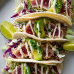 Seared Ahi Tuna Tacos