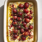 Baked feta with sumac & grapes