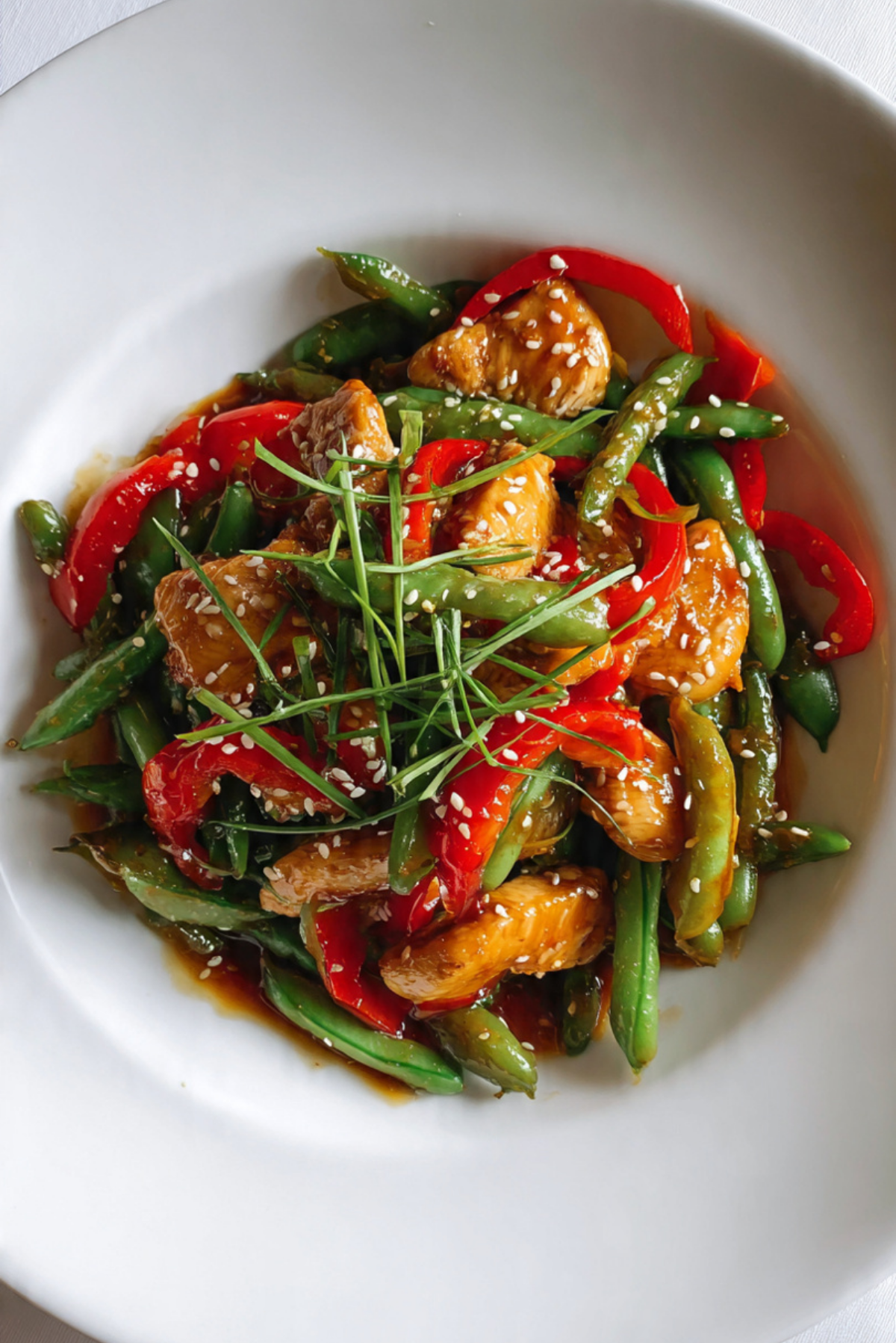 Chicken and Snap Pea Stir Fry