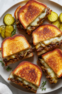 Patty melt toasties