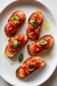 Tomato & nduja bruschetta