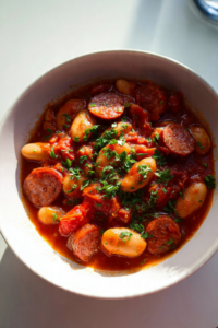 Butter bean & chorizo stew