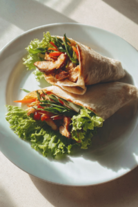 Vietnamese chicken wraps