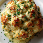 Whole baked cauliflower cheese