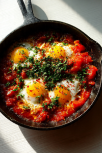 Spicy Tomato & Egg Skillet