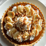 Salted caramel & hazelnut banoffee pie
