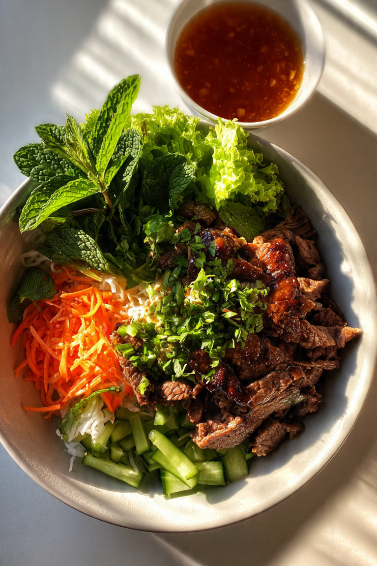 Vietnamese-style beef salad