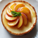 Peach cheesecake
