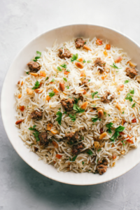 Turkish lamb pilau