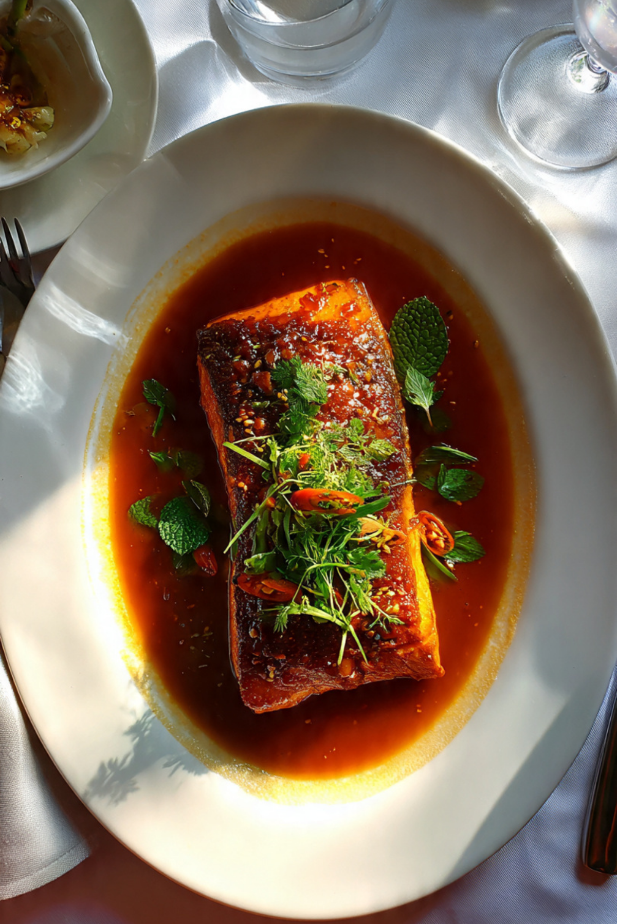 Vietnamese caramel trout