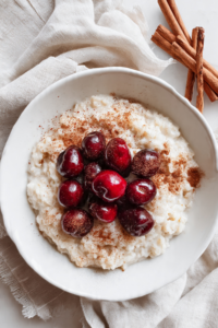Pressure-Cooker Cherry & Spice Rice Pudding
