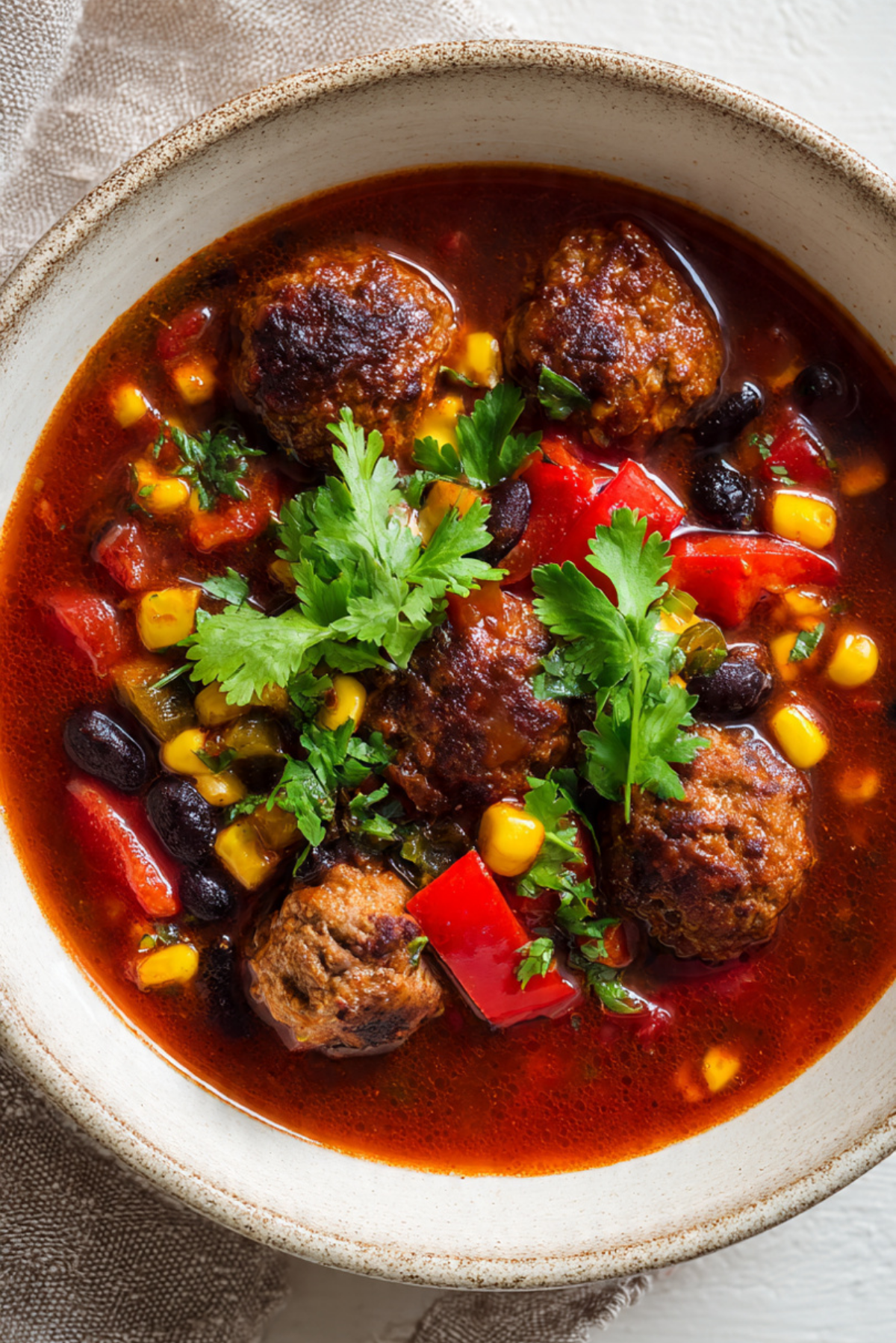 Smoky Mexican meatball stew
