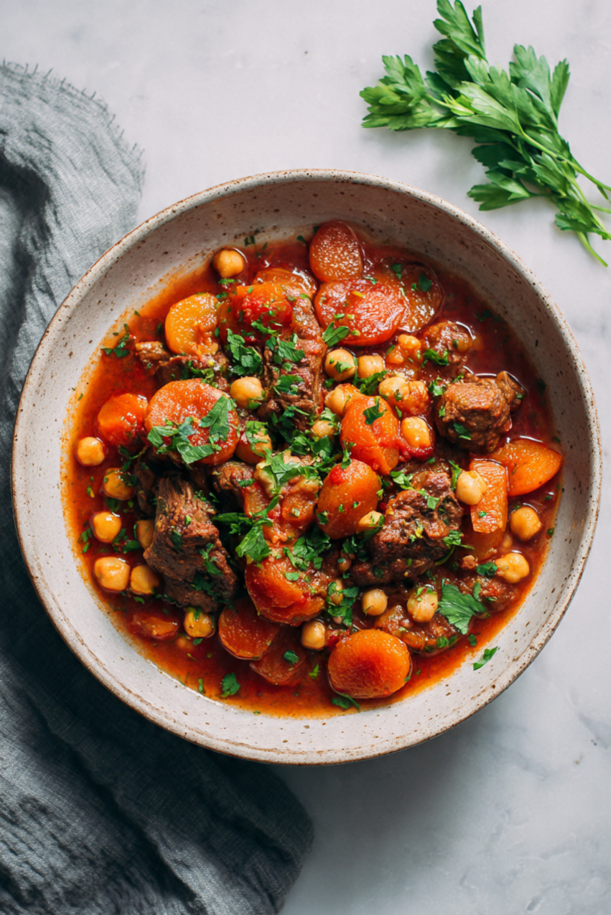 Lamb & apricot stew
