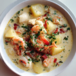 Simple seafood chowder