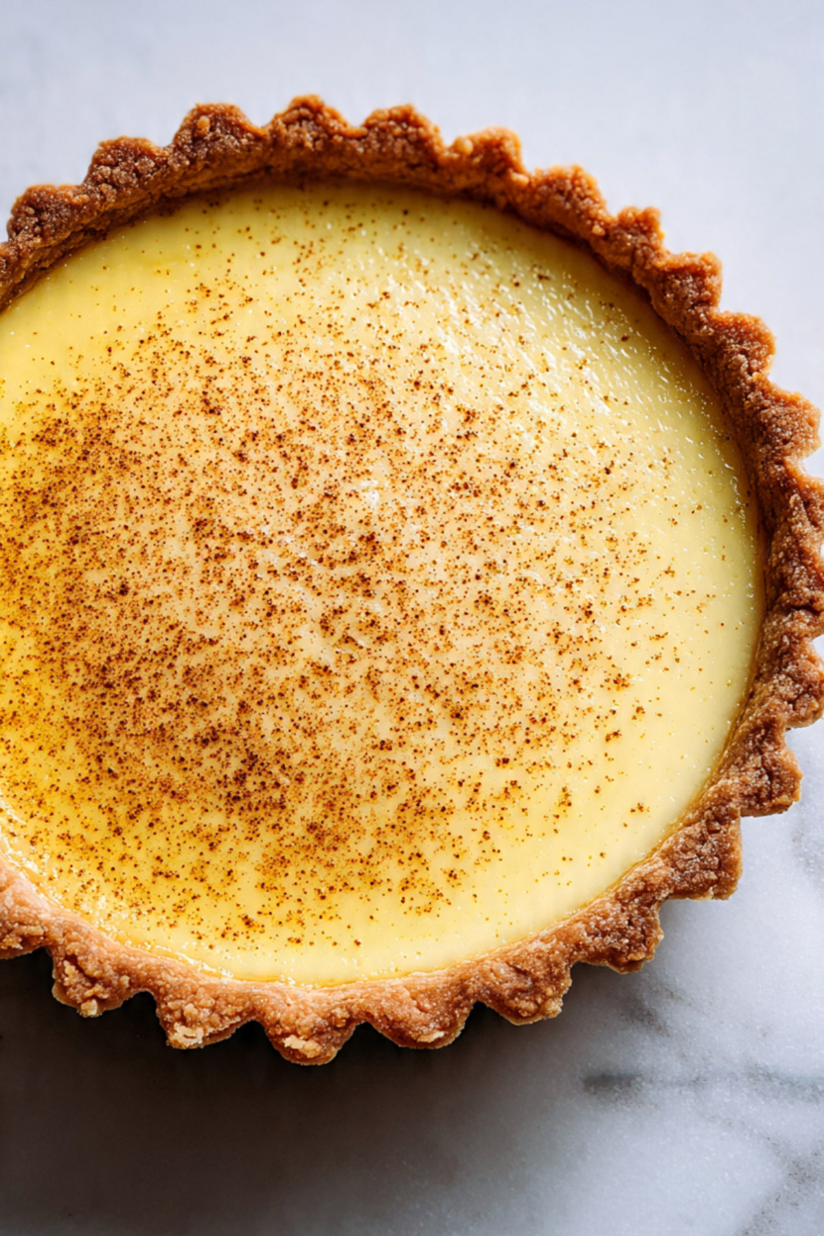 Cinnamon custard pie